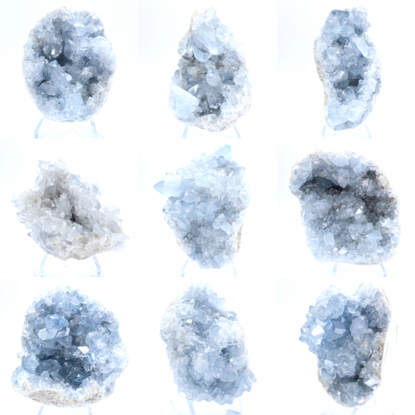 Geode di celestina blu Formazione naturale del Madagascar