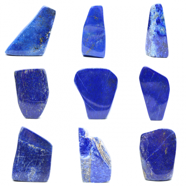 Blocco decorativo di lapislazzuli lucidato