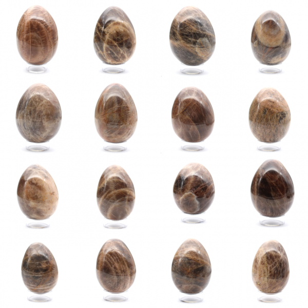 Pietra di Luna Nera - Uovo di Microclino 455 g