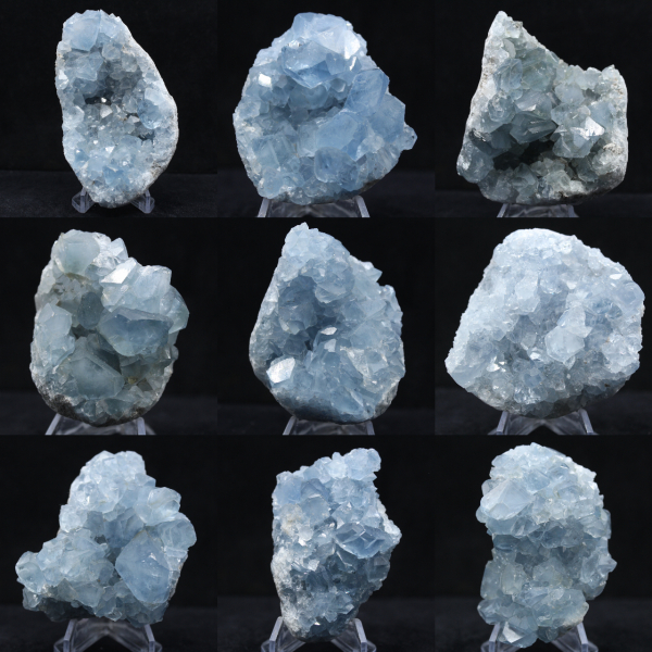 Celestite del Madagascar - Formazione cristallina