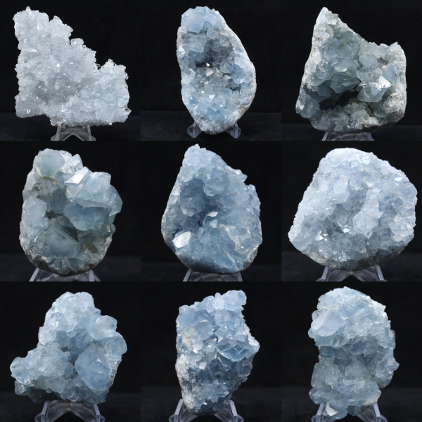 Celestite del Madagascar - Formazione cristallina