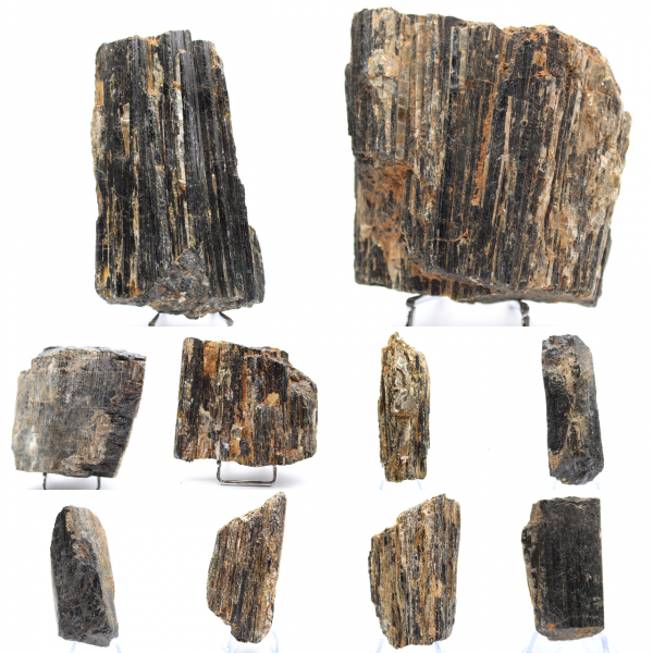 Esemplare di tormalina nera grezza - Origine Madagascar