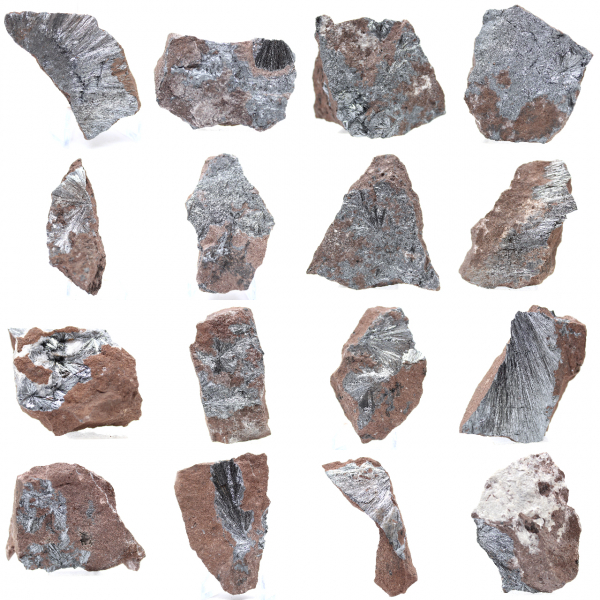 Pirolusite, esemplare autentico su matrice