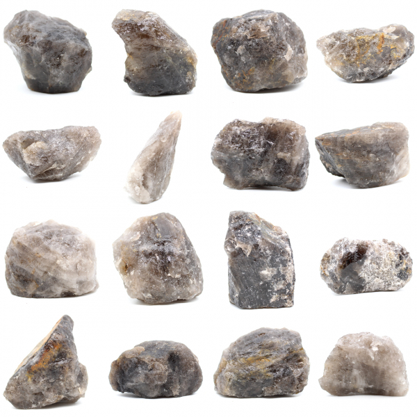 Quarzo fumé grezzo del Madagascar