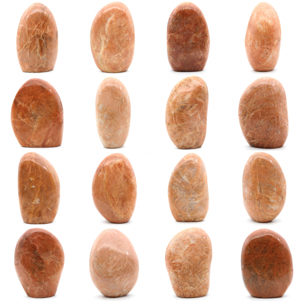 Decorazione pietra di luna rosa microline