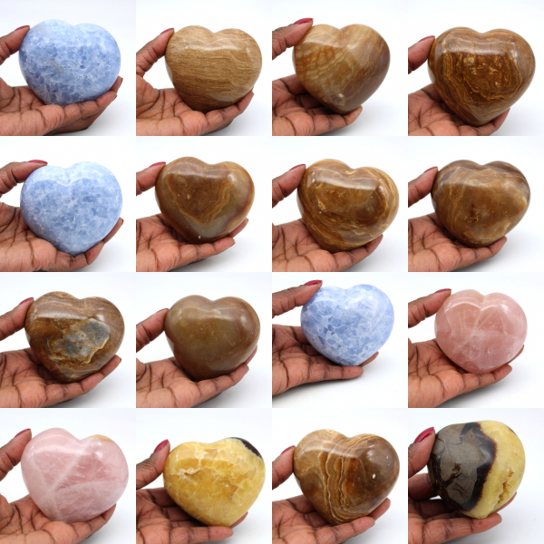 Cuore di calcite blu