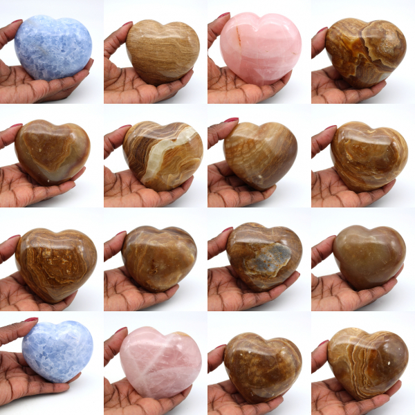 Cuore di calcite blu