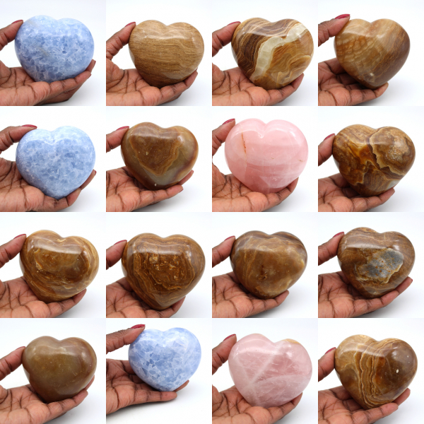 Cuore di calcite blu