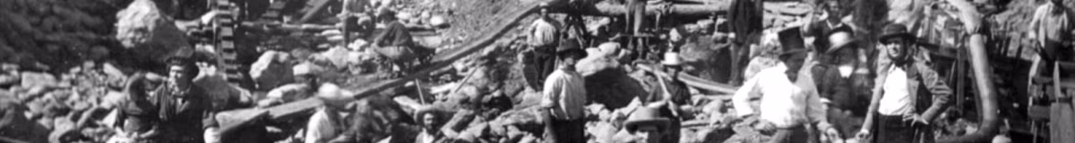 La storia della corsa all'oro negli Stati Uniti Mining on the American River near Sacramento circa 1852