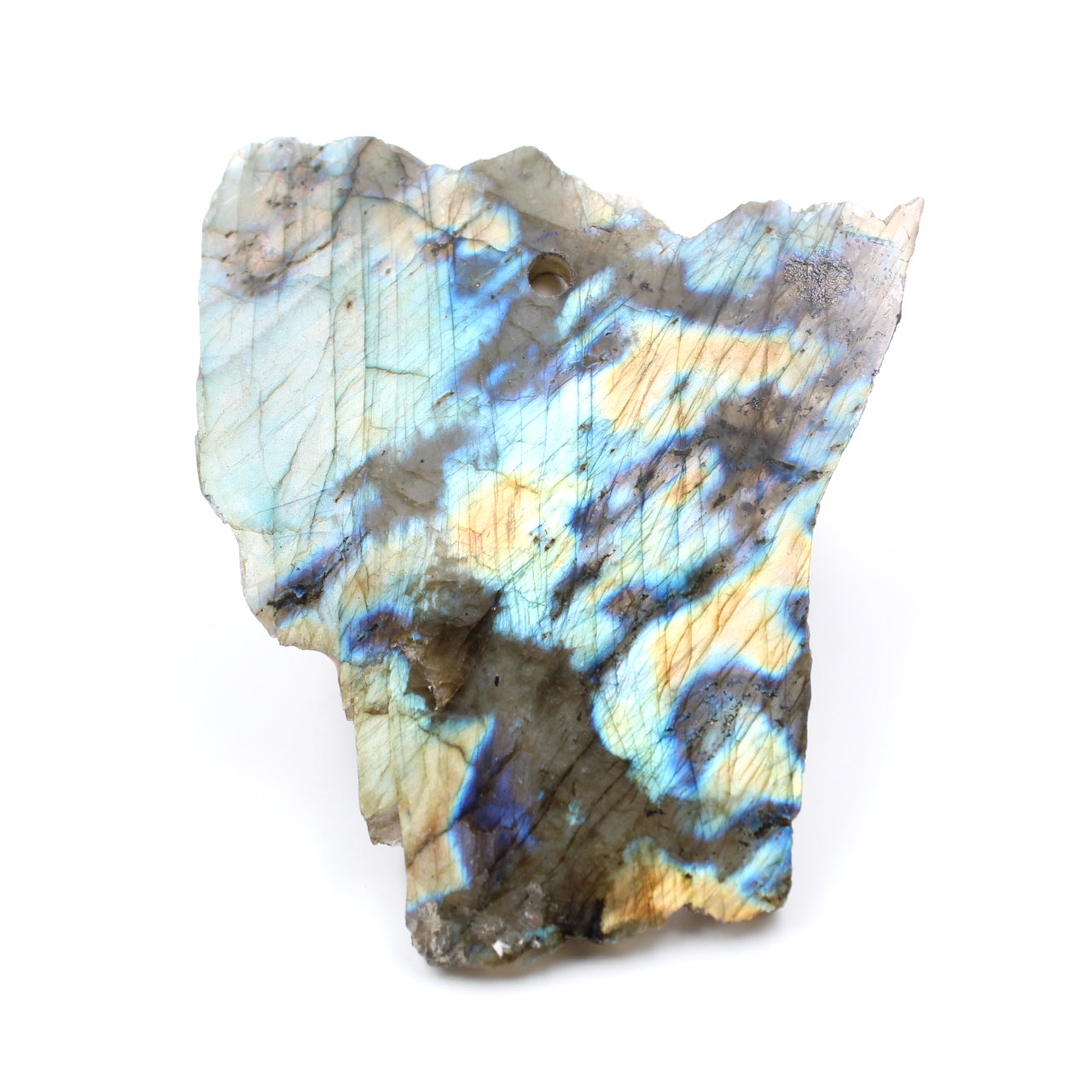 Ciondolo lucidato in forma libera Labradorite