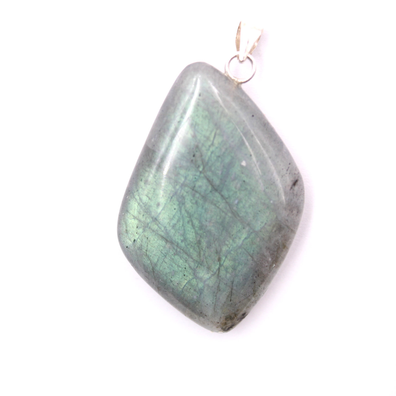 Ciondolo in labradorite a forma libera in argento sterling 925