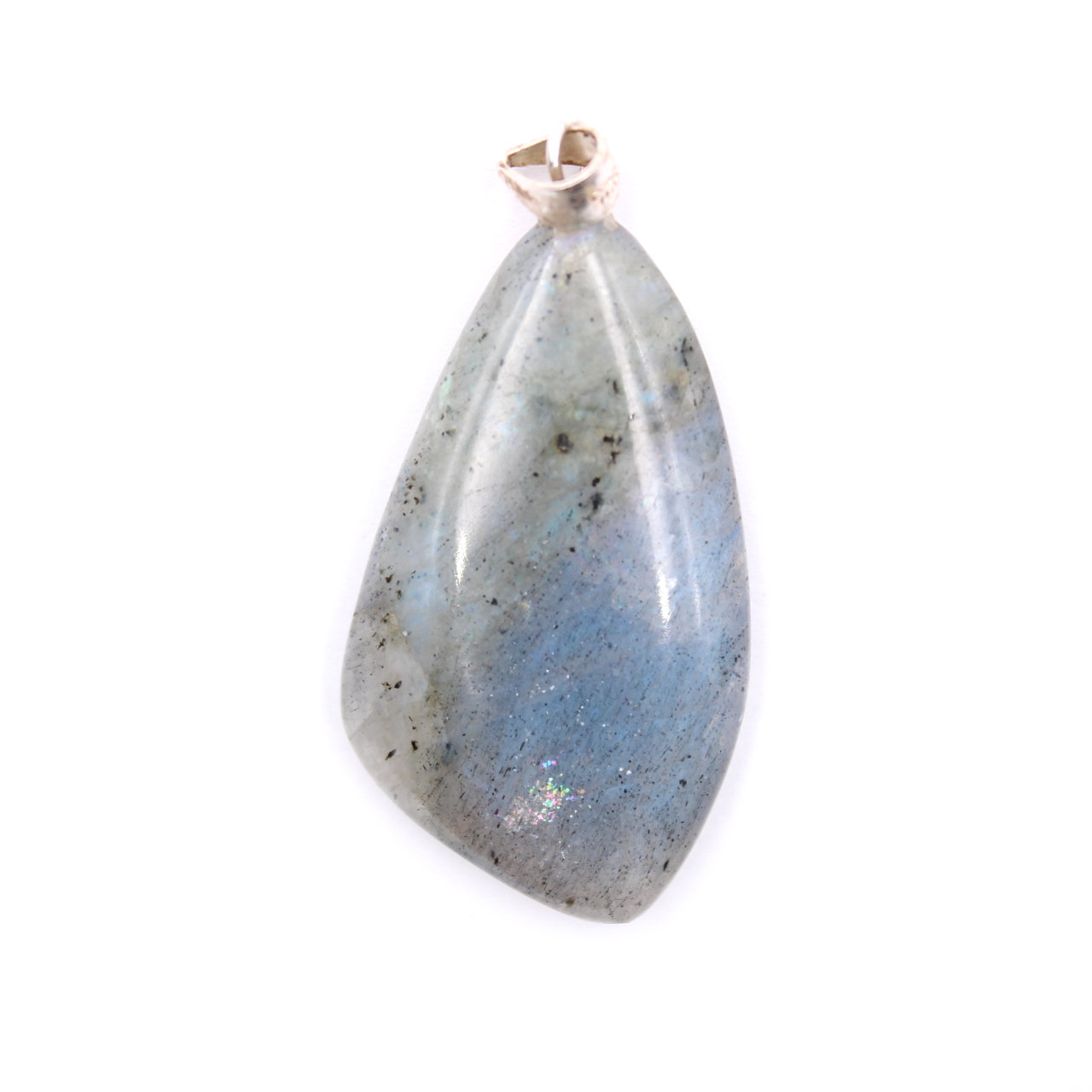 Ciondolo in labradorite a forma libera in argento sterling 925