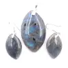 Ciondolo e orecchini in labradorite e argento 925 - 0