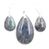 Ciondolo e orecchini in labradorite e argento 925 - 0