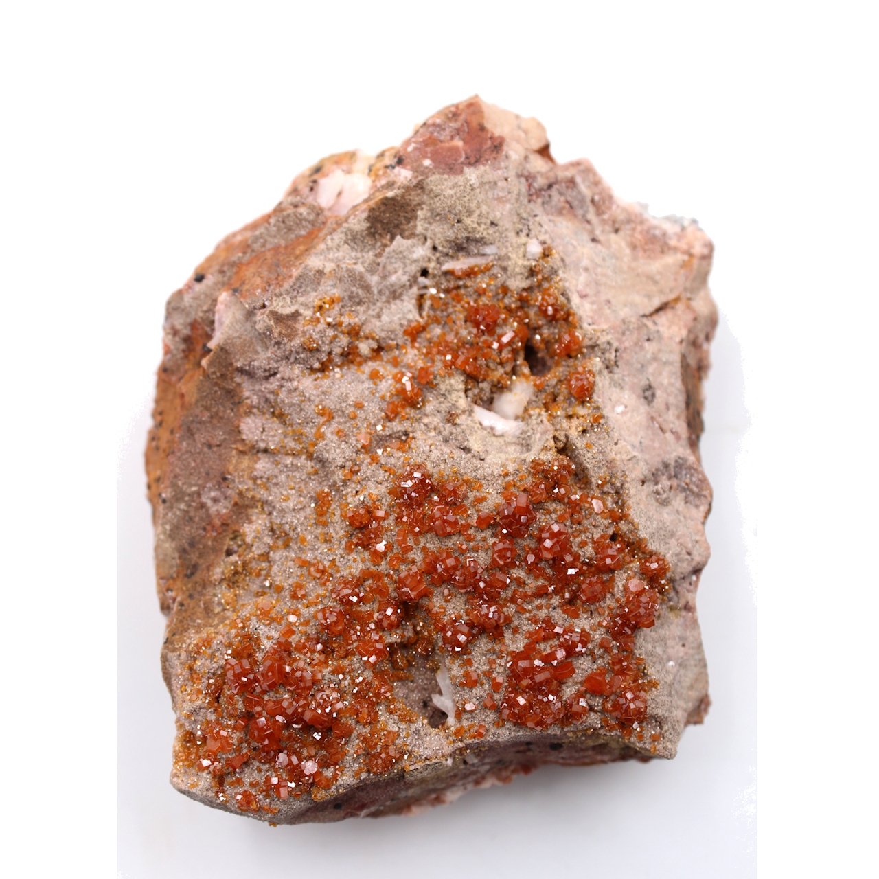 Cristalli di vanadinite su ganga