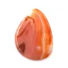 Ciondolo agata arancione a forma di goccia - 0