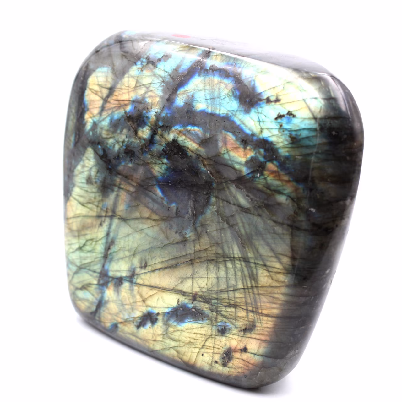 Grande forma gialla di labradorite arancione libera 2 chili