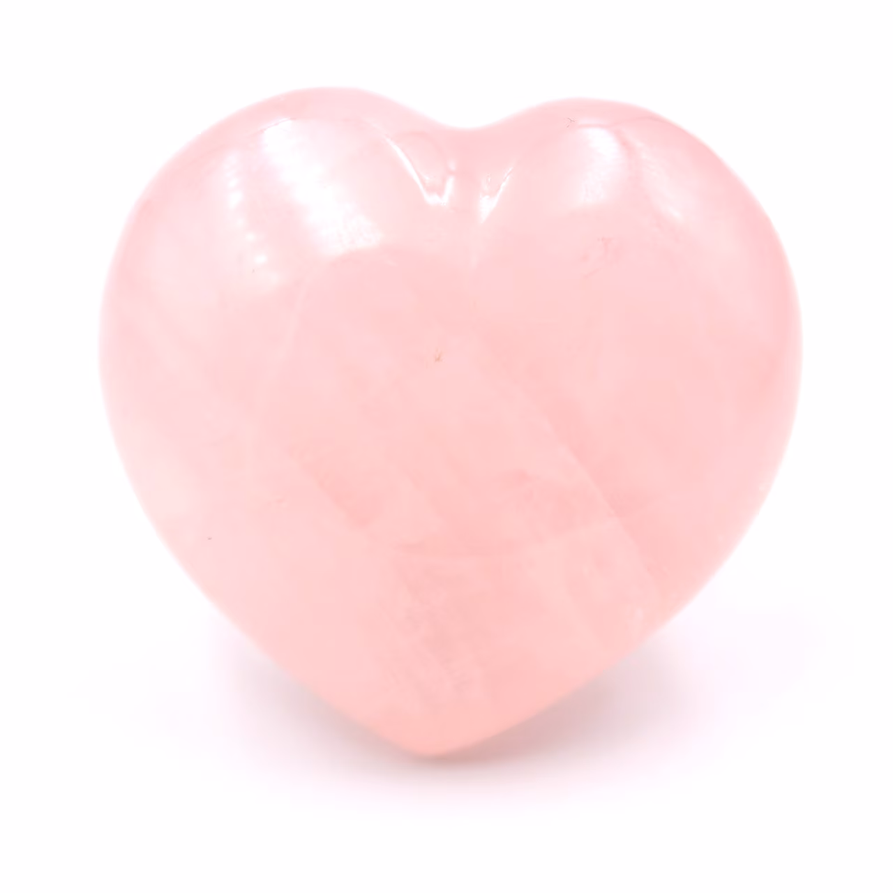 Cuore di quarzo rosa del Madagascar