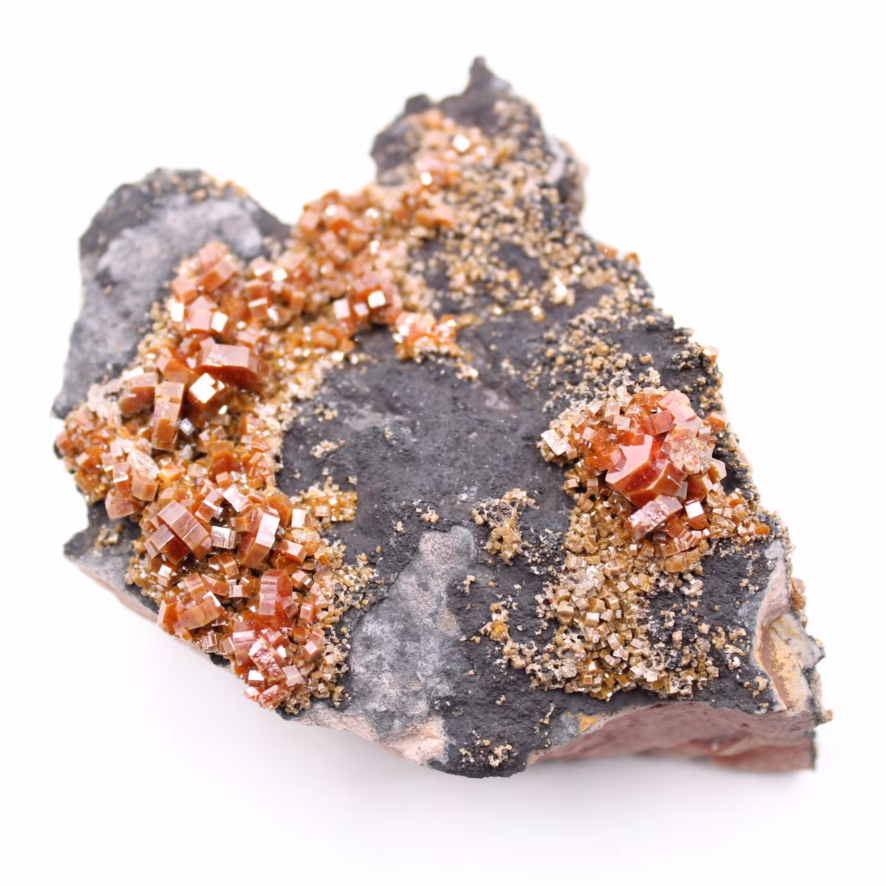 Cristalli di vanadinite su ganga