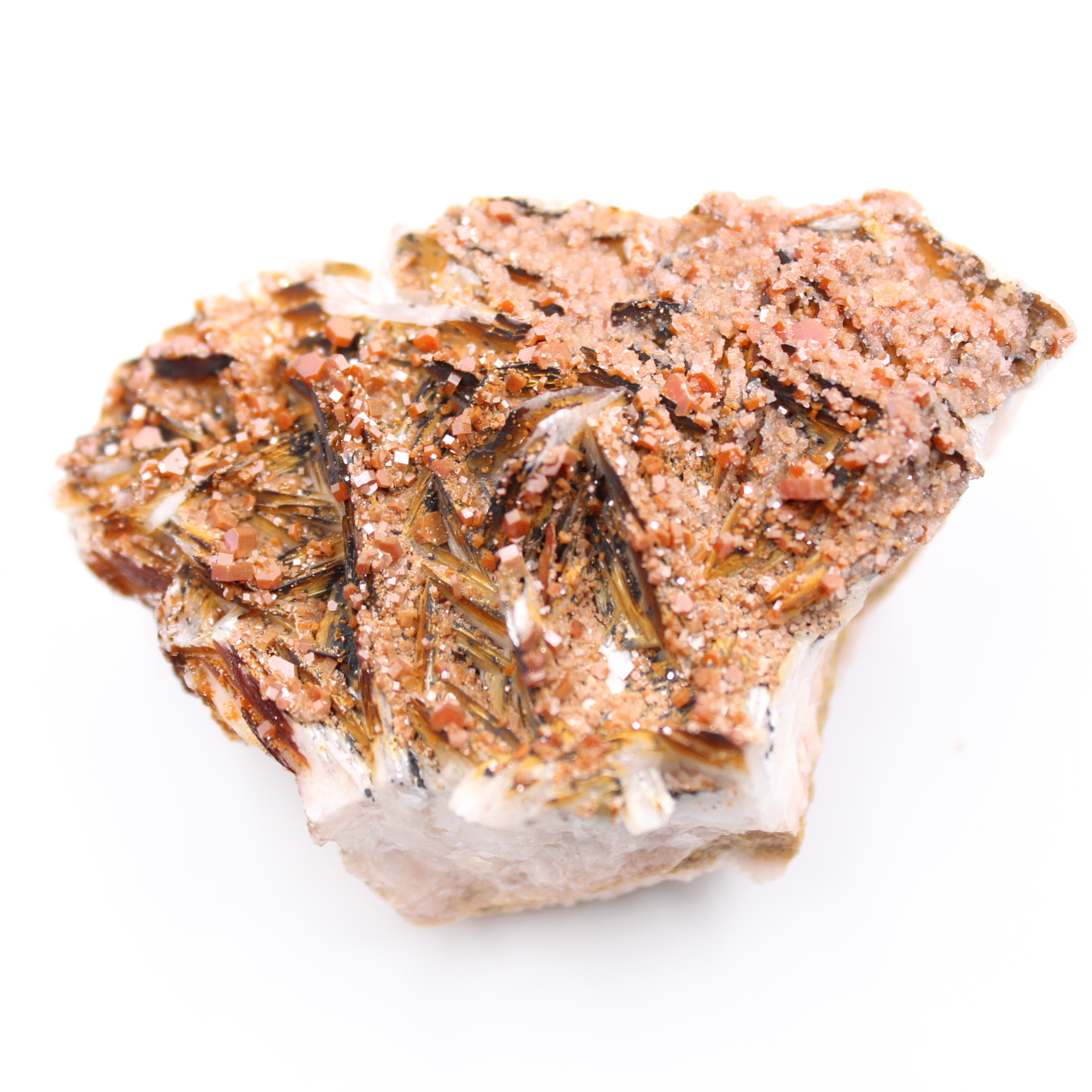 Cristalli di vanadinite su ganga
