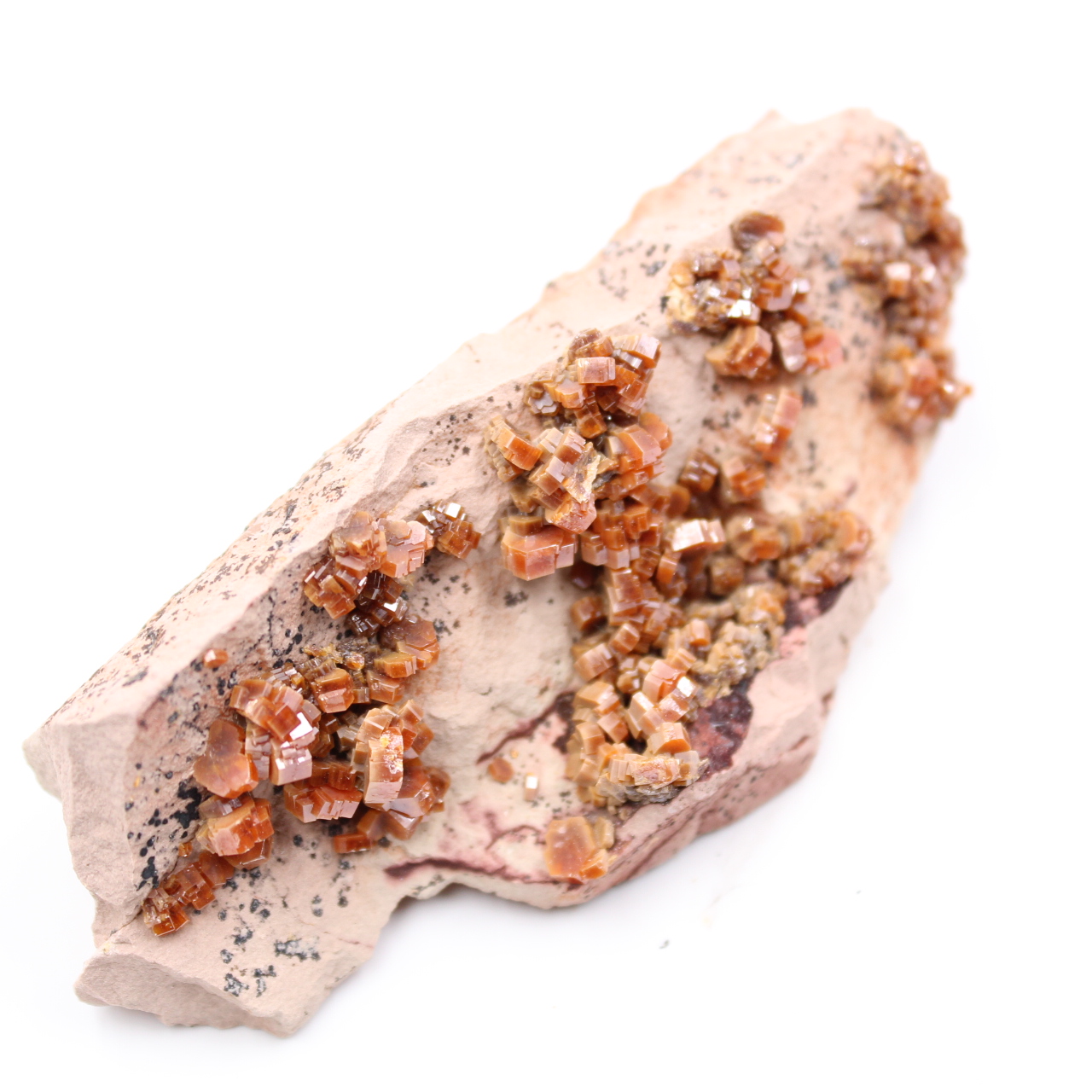 Cristalli di vanadinite su ganga