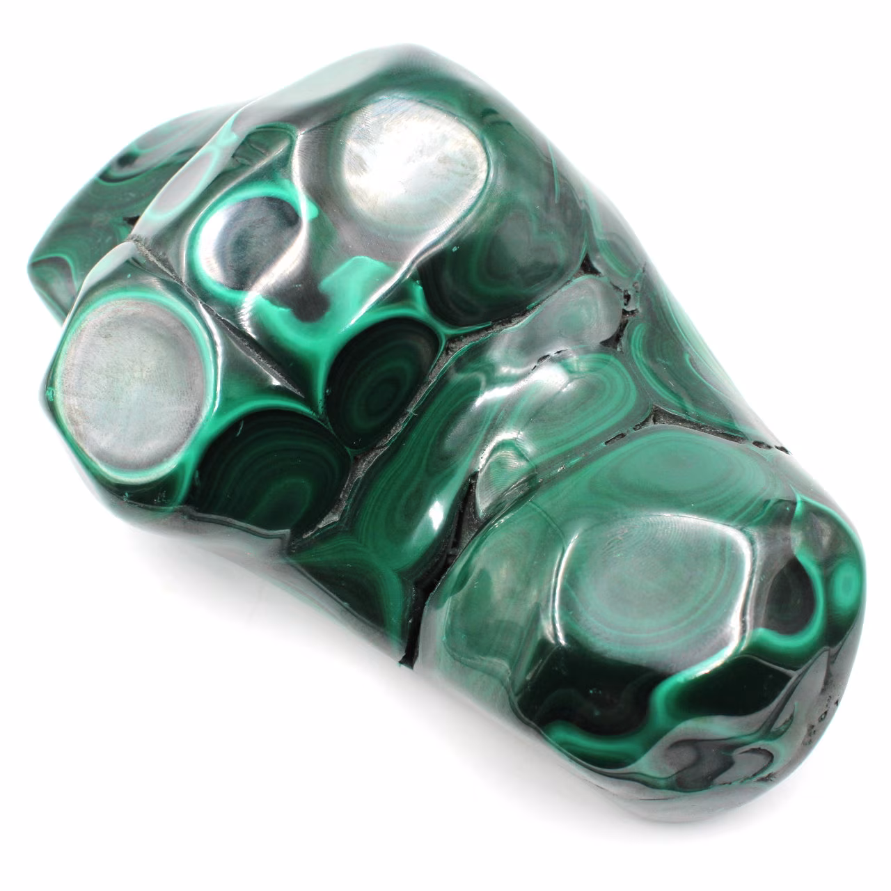 Forma di ornamento astratto pietra malachite
