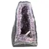 Geode di ametista con cristallo di calcite - 0
