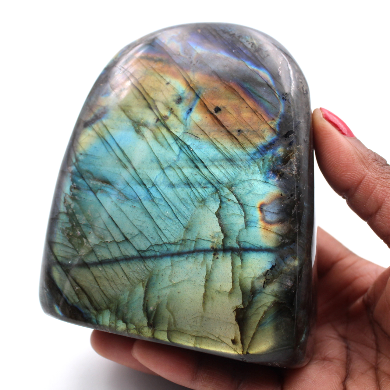 Ornamento a forma di pietra labradorite