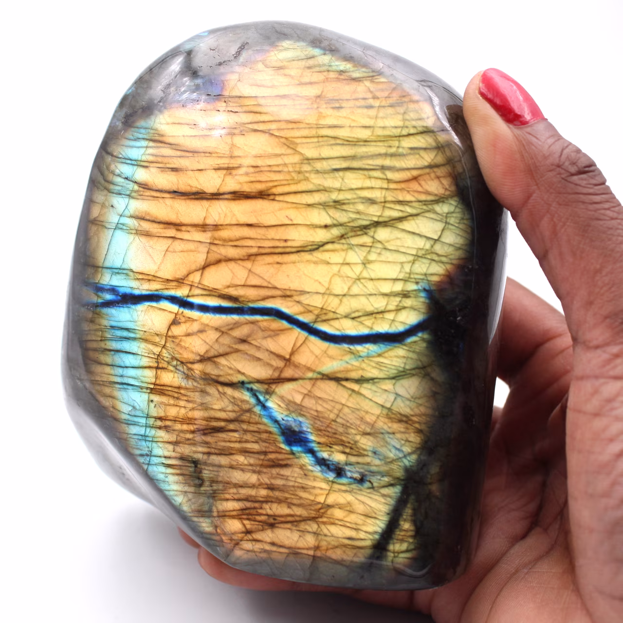 Ornamento a forma di pietra labradorite