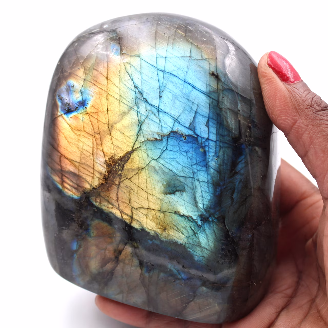 Ornamento a forma di pietra labradorite