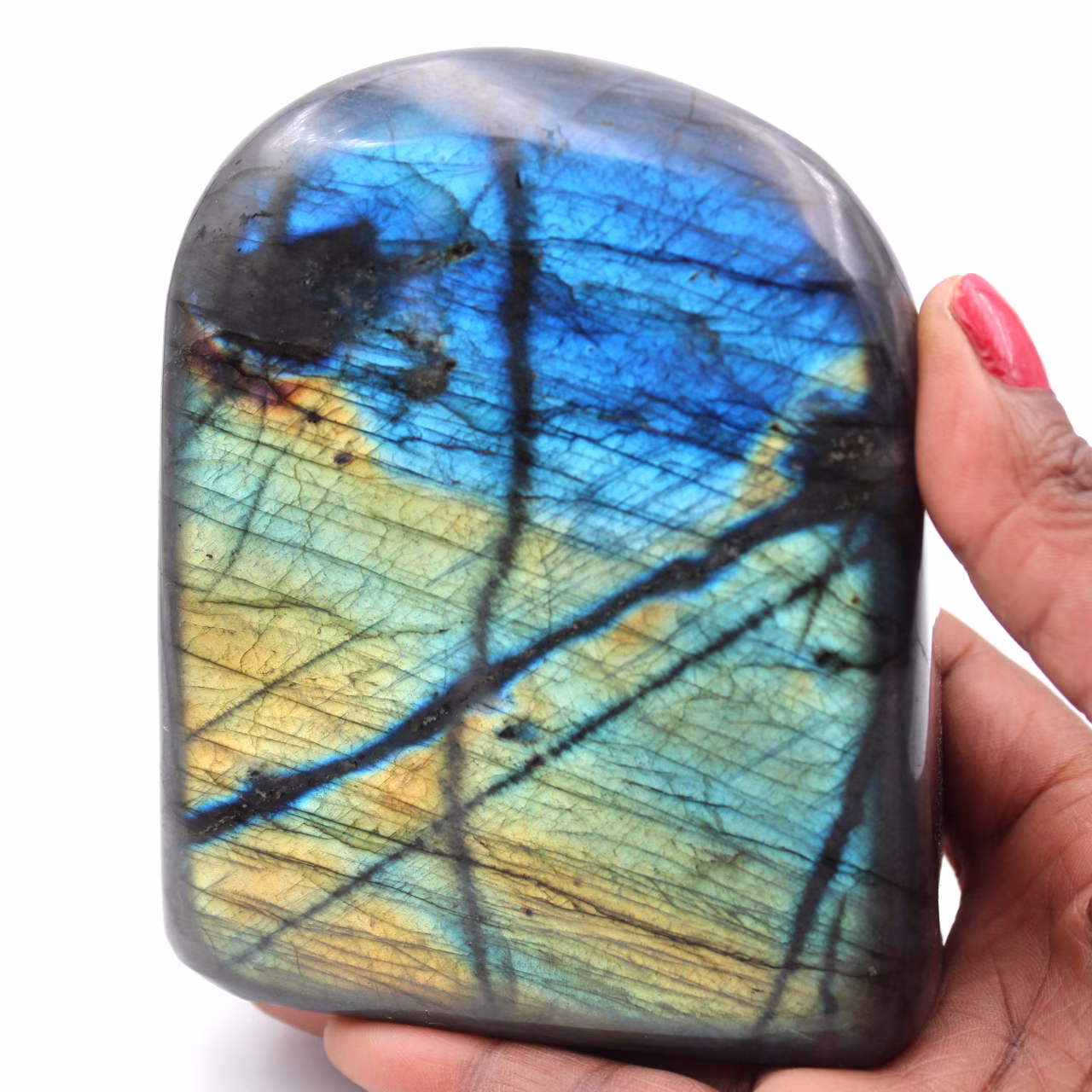 Ornamento a forma di pietra labradorite