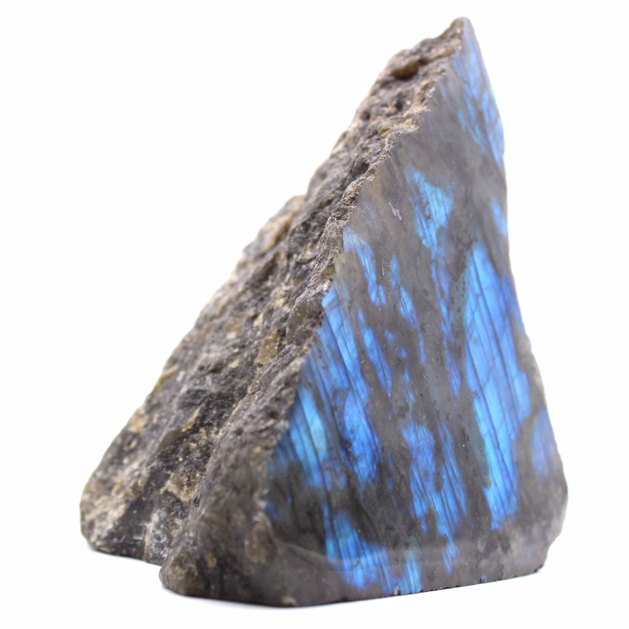 Blocco di forma libera Labradorite per posare una faccia levigata