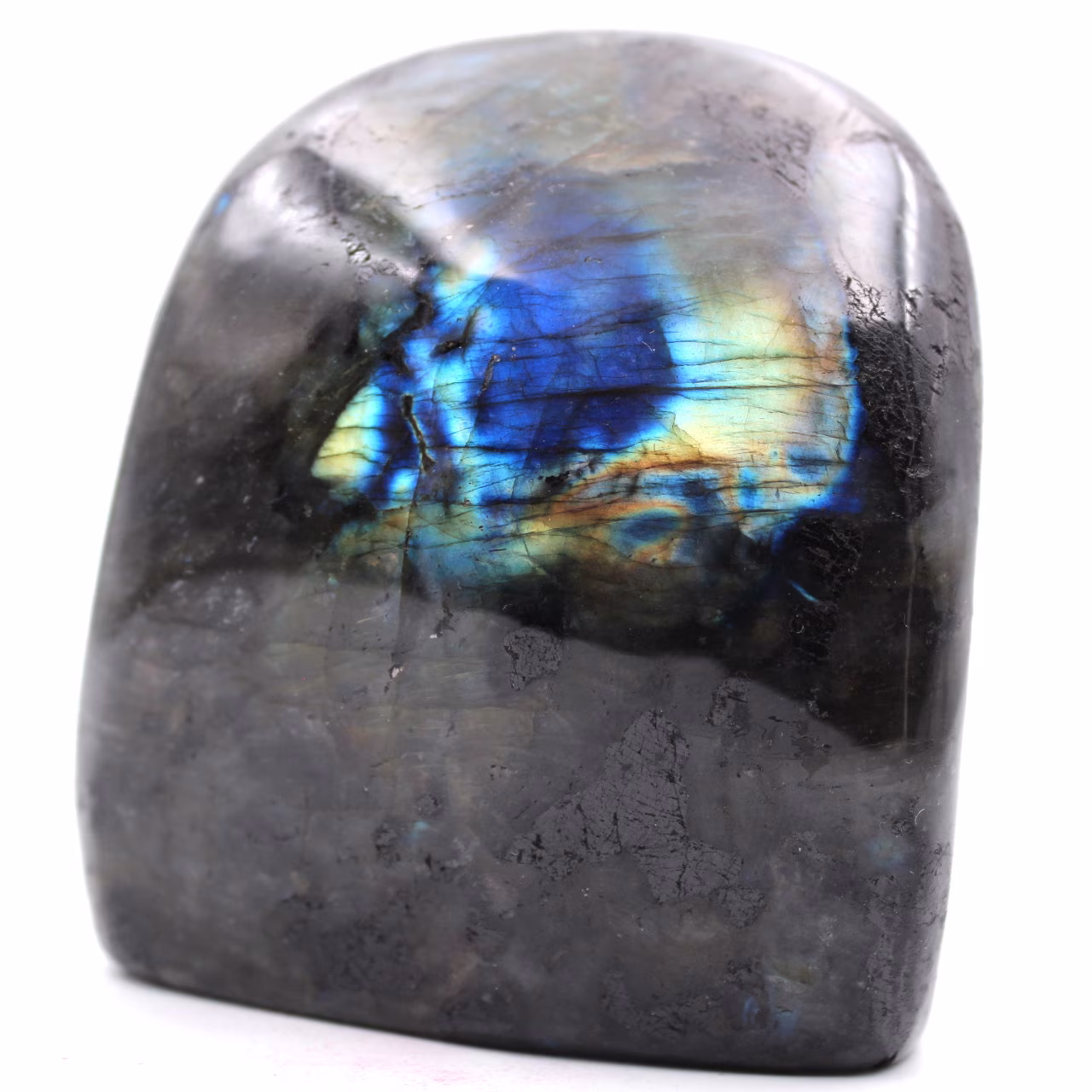 Blocco di pietra labradorite per decorazione e collezione