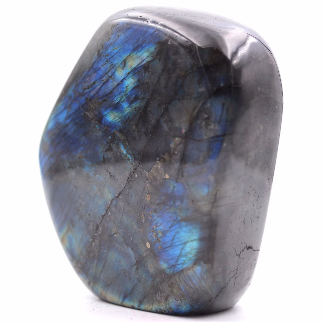 Blocco di pietra labradorite per decorazione e collezione