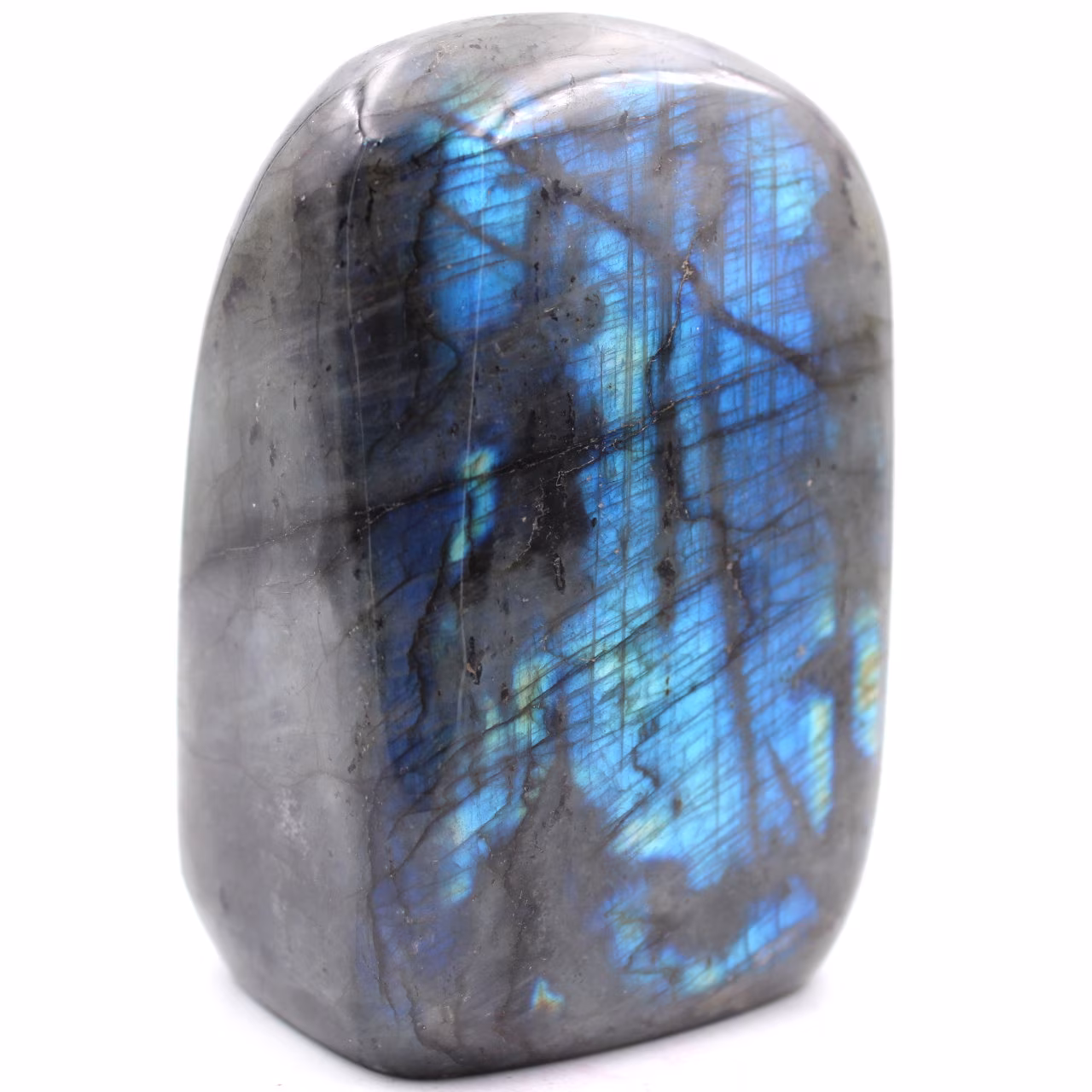 Blocco di pietra labradorite per decorazione e collezione