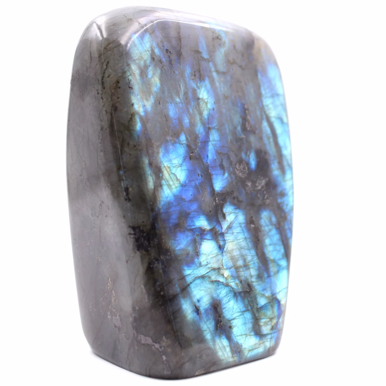 Blocco di pietra labradorite per decorazione e collezione