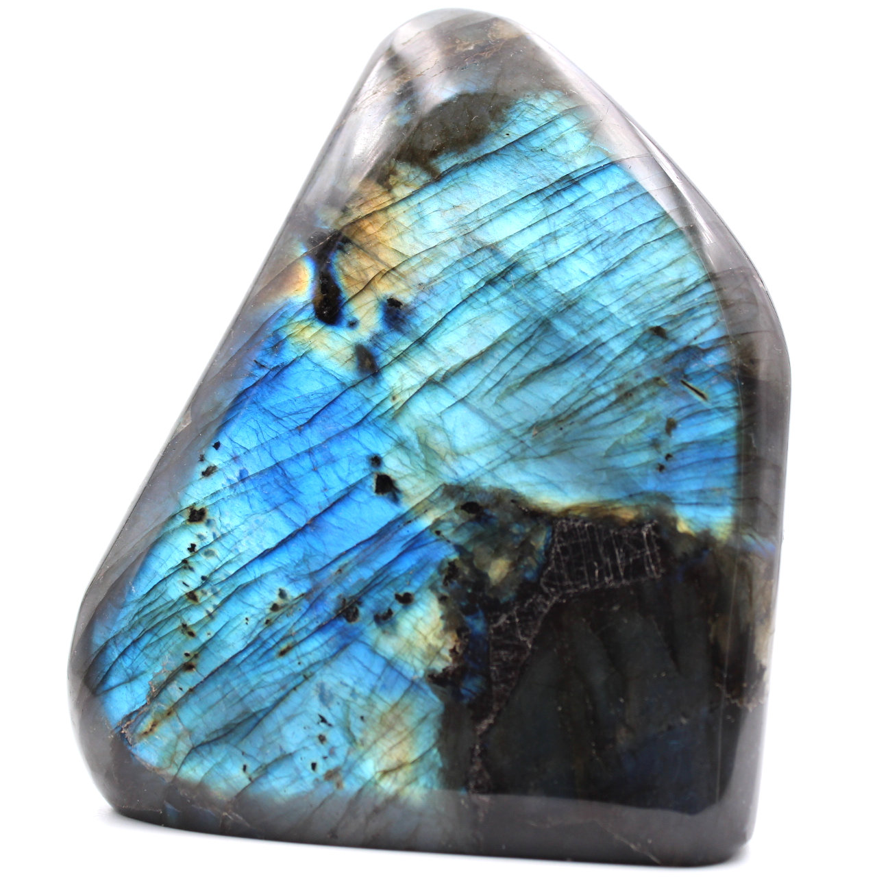 Blocco di pietra labradorite per decorazione e collezione