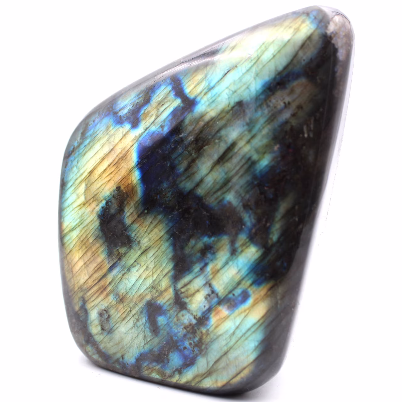 Blocco di pietra labradorite per decorazione e collezione