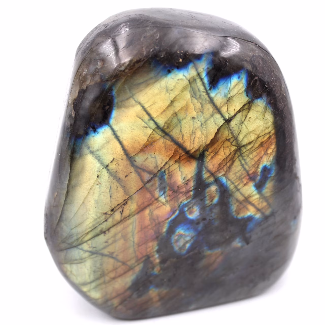 Blocco di pietra labradorite per decorazione e collezione