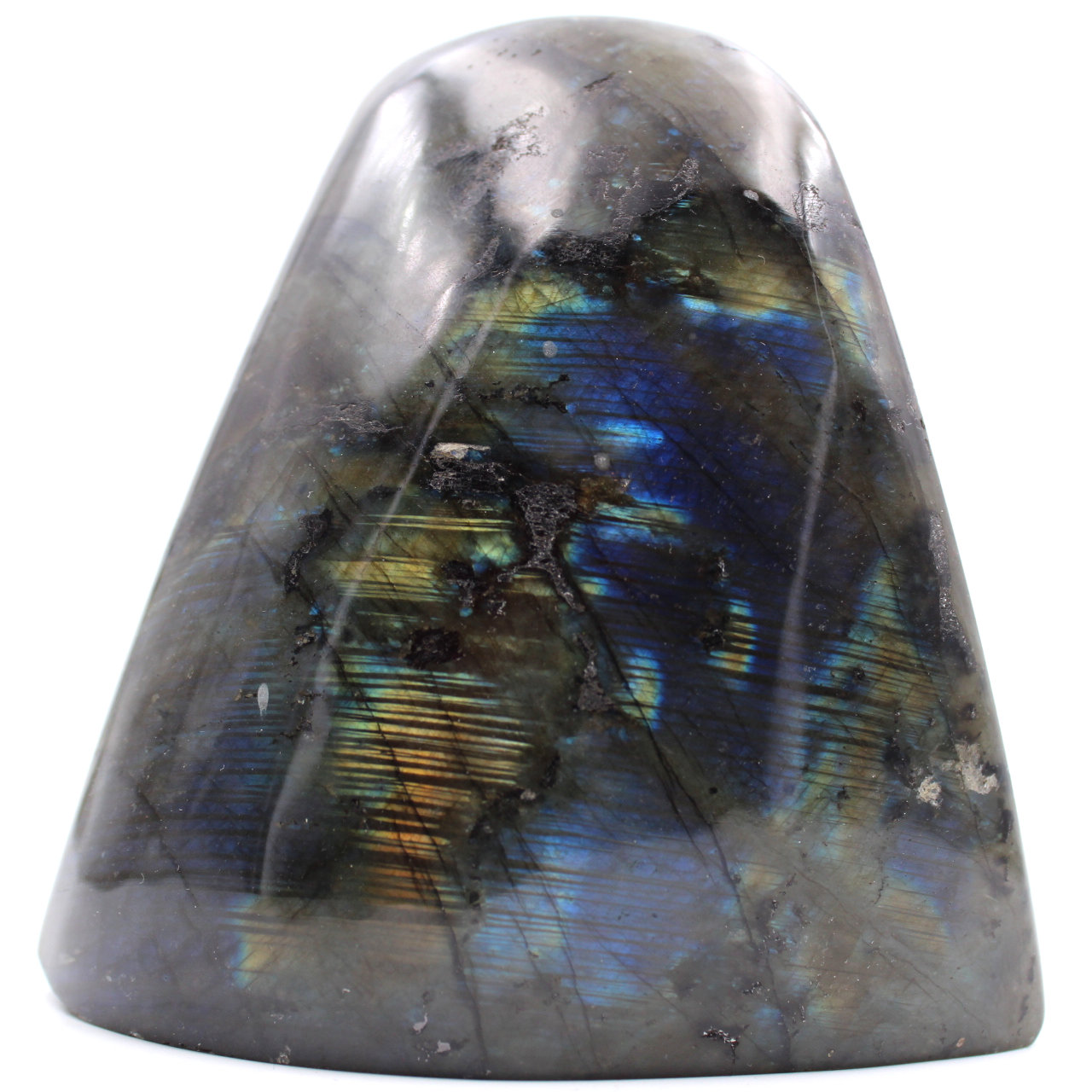 Blocco di pietra labradorite per decorazione e collezione