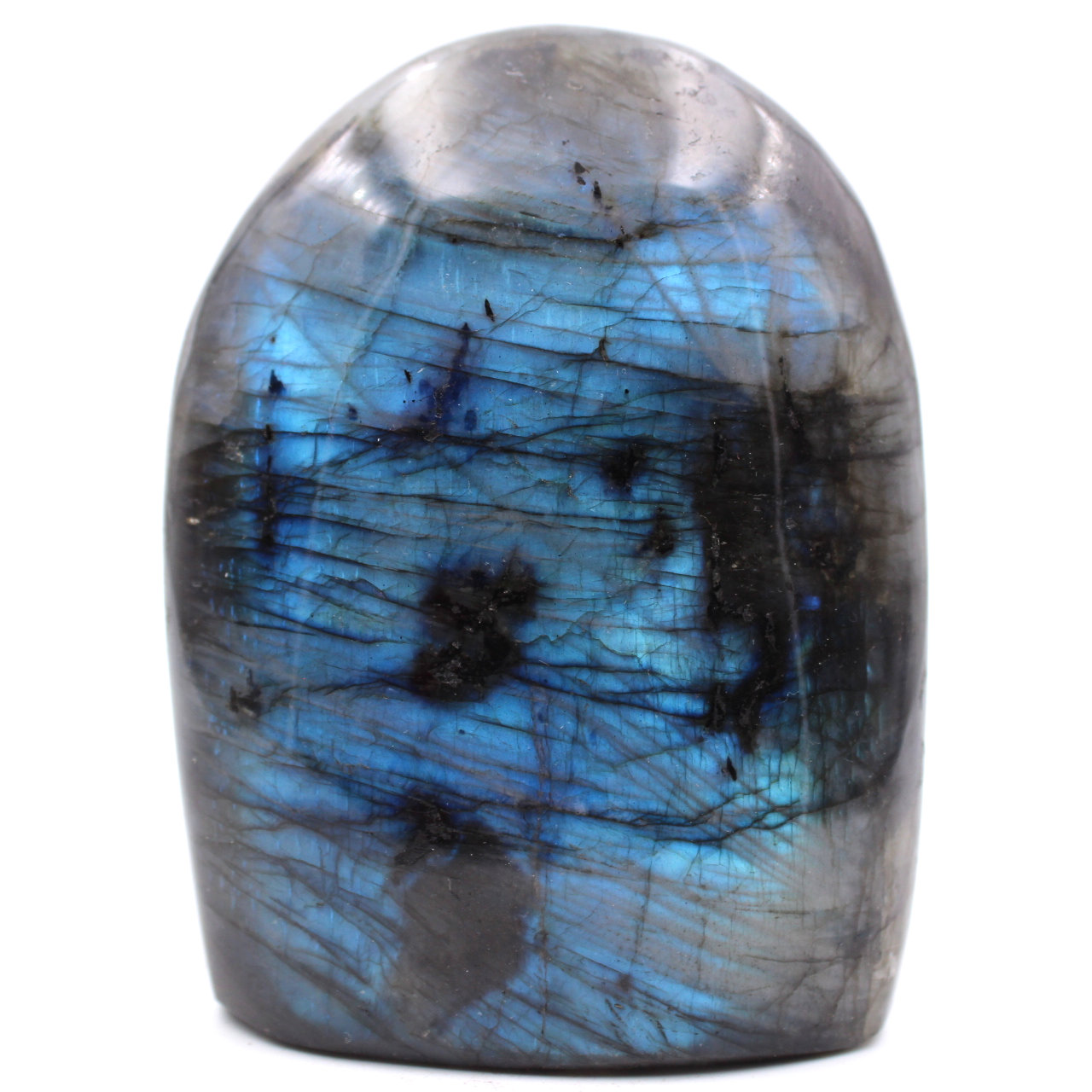 Blocco di pietra labradorite per decorazione e collezione