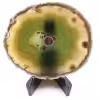 Agate tranche polie et percée du Brésil