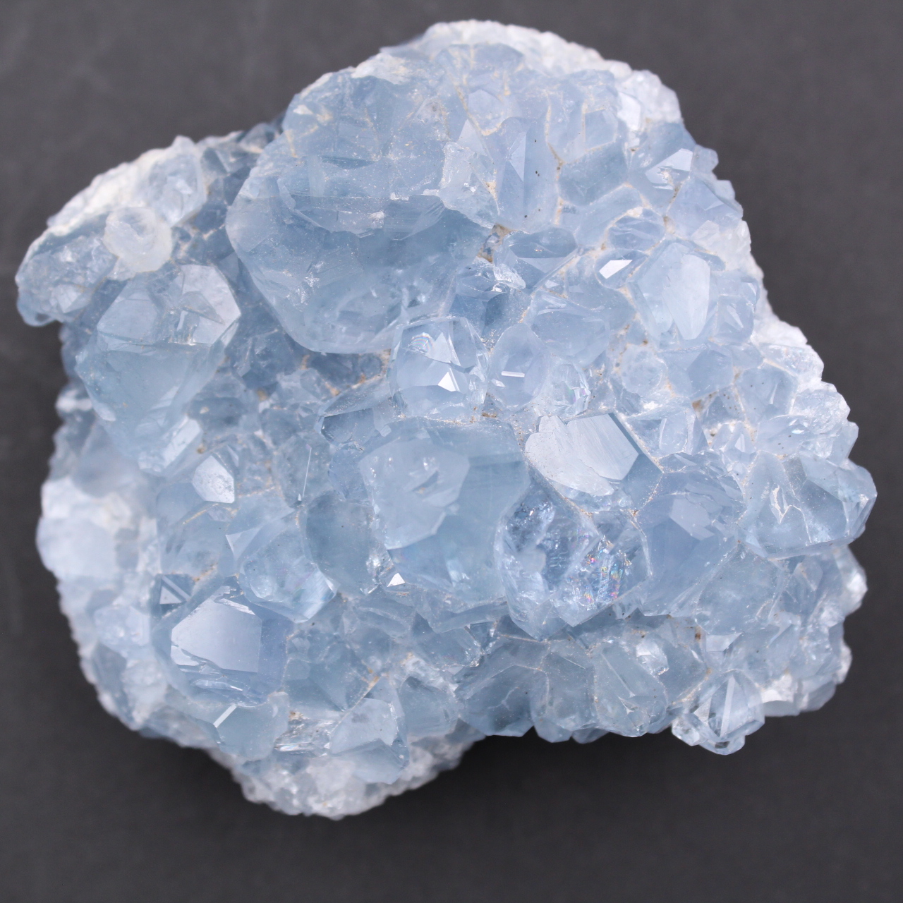 Cristalli di celestite blu