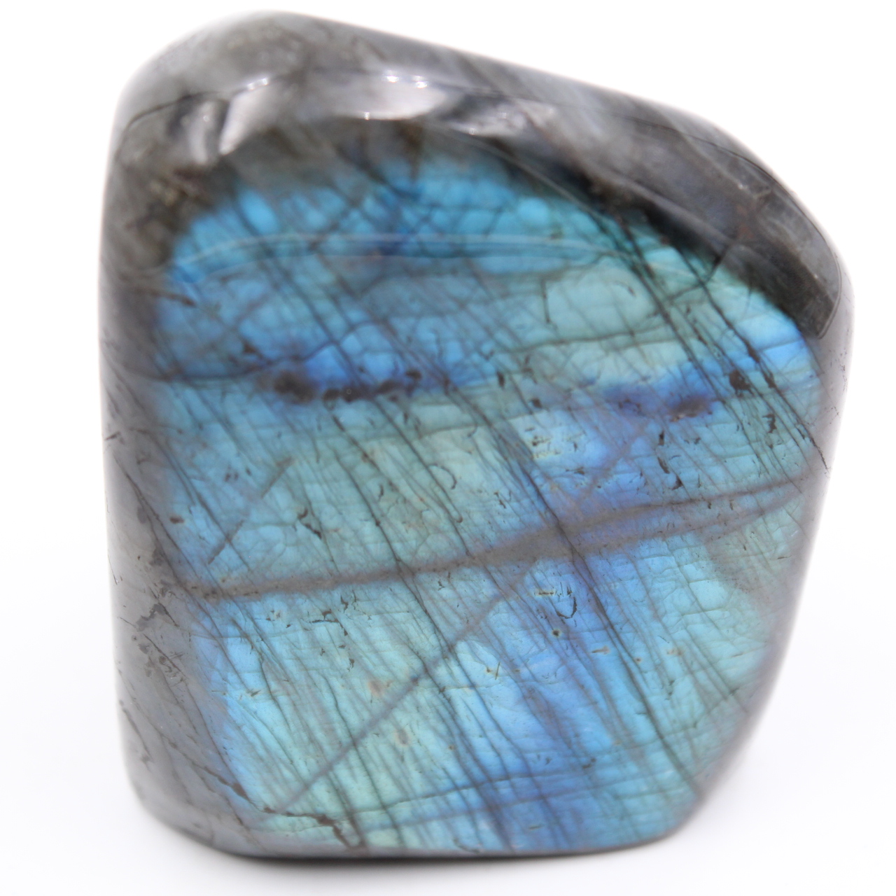 Pietra Labradorite Blu, Forma Libera Lucida