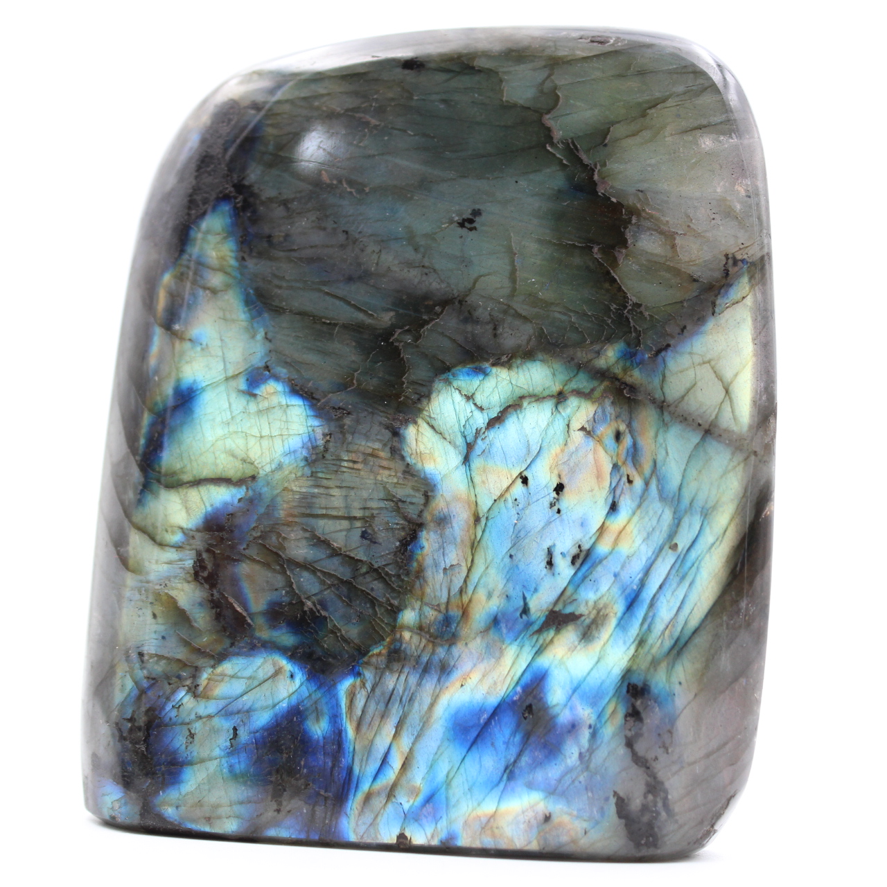 Pietra labradorite blu lucida
