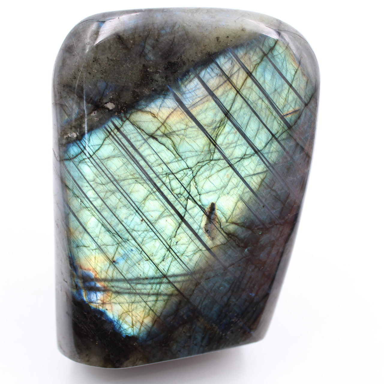 Forma libera labradorite lucida bluastra