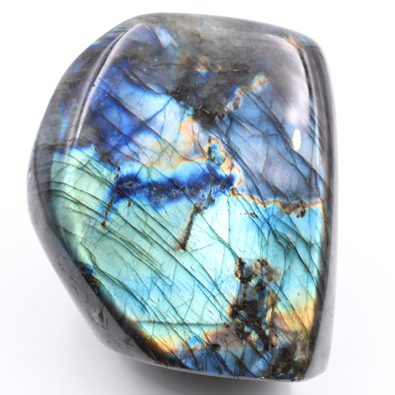 Forma libera labradorite lucida bluastra