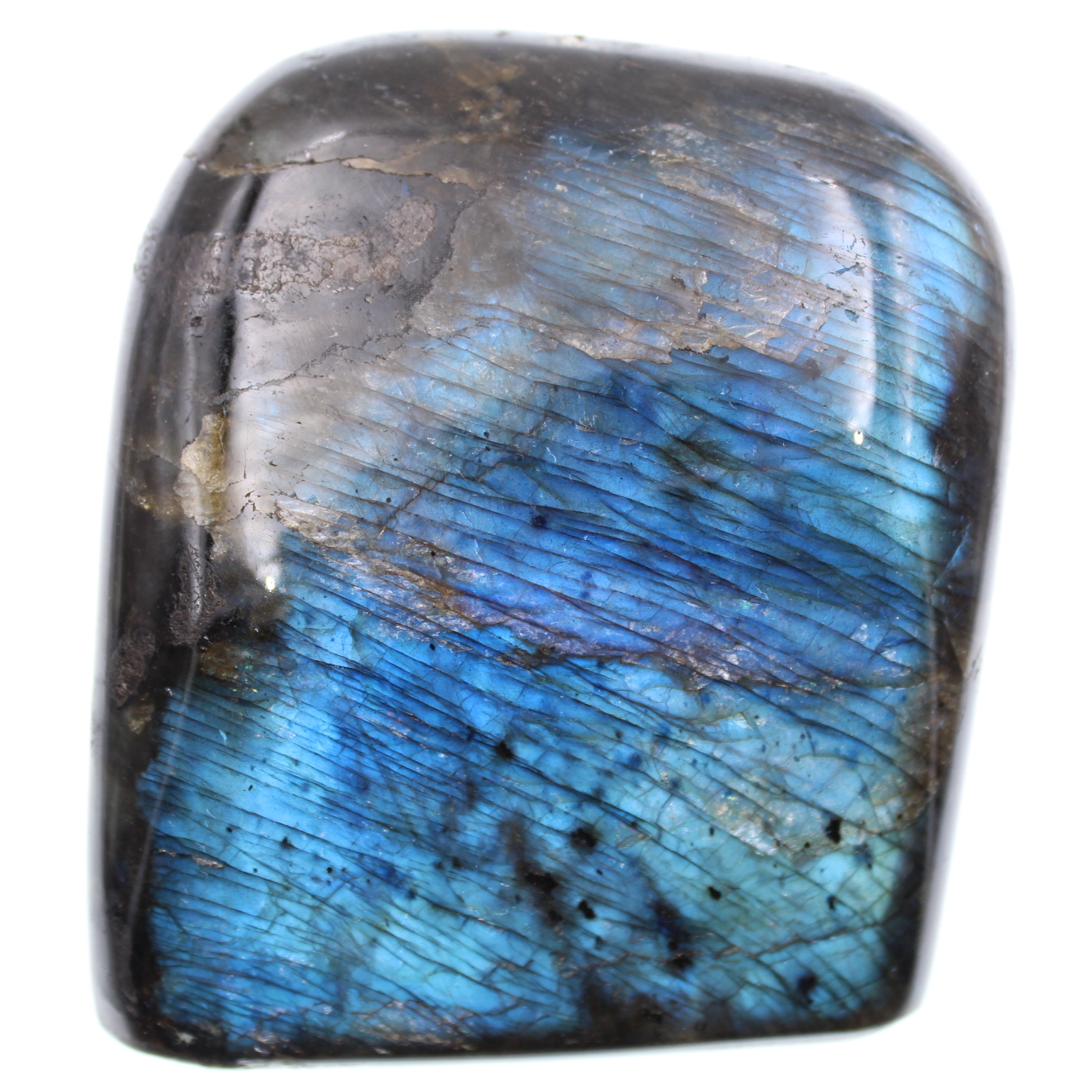 Blocco di labradorite di colore blu