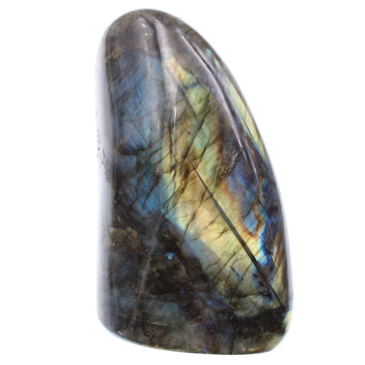 Pietra labradorite, forma lucida