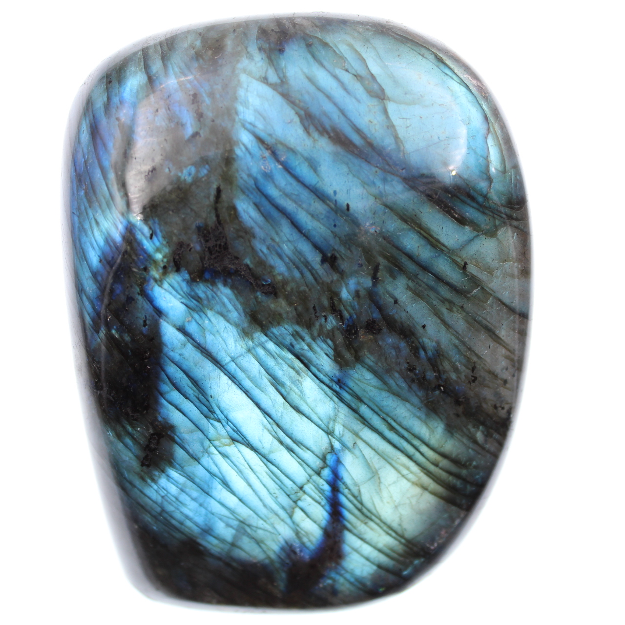Pietra blu labradorite, blocco decorativo